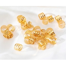 Set de 20 de Acceosrii  pentru Codite Afro - Box Braids,  Gold