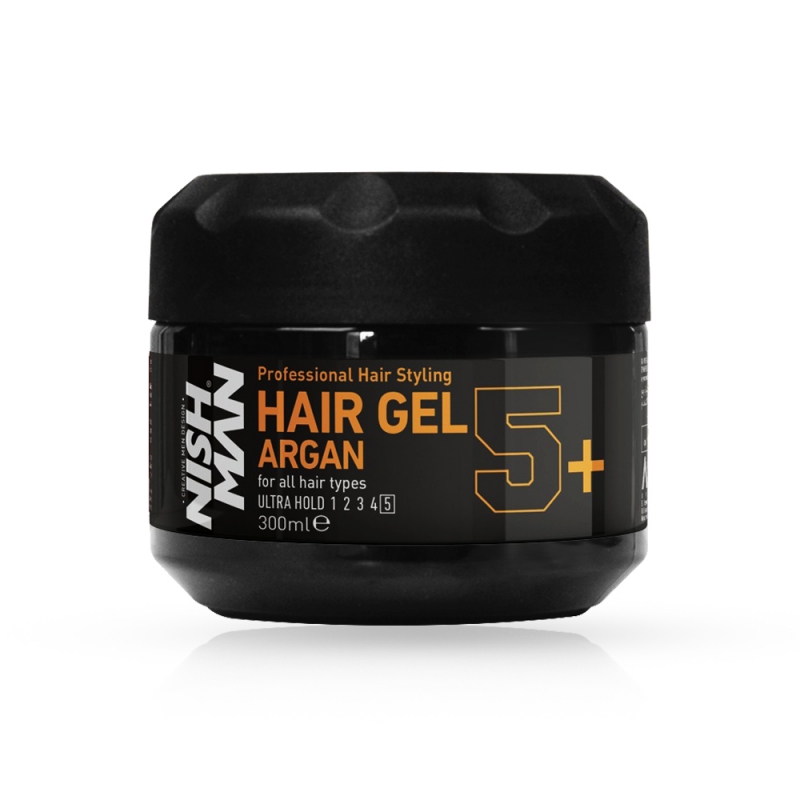 Gel de Par ULTRA HOLD 5+ ARGAN NISH MAN -  300 ml - 1