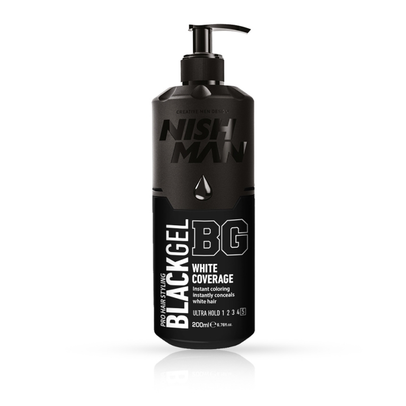 Gel de Par NISH MAN - Negru - 200 ml - 1