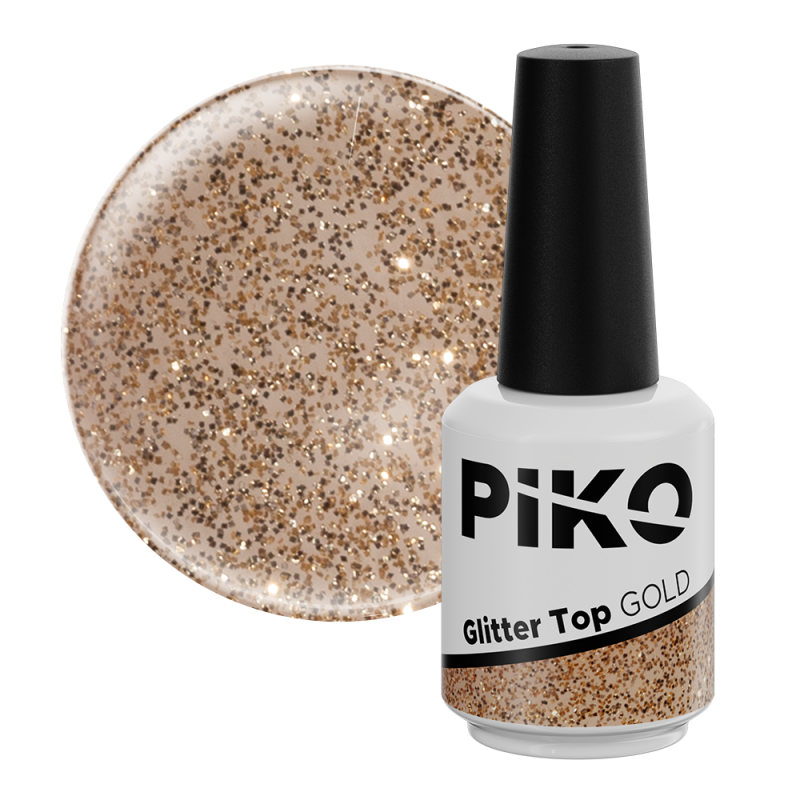 Top Color Piko, Glitter Top,15g, Gold - 1