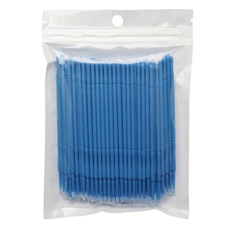 Betisoare Microaplicatoare pentru Gene cu Fibra, Set 100 - 1