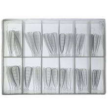 Tipsuri Reutilizabile Smart Forms Liquid Tips Set 120 Buc, 12 Marimi, Tip V-Shape - 1