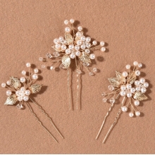 Ace de Coc Gold Faux Pearls - Set 3 Buc - 1