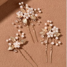 Ace de Coc Gold Faux Pearls - Set 3 Buc - 3