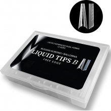 Tipsuri Reutilizabile Smart Forms Liquid Tips Set 120 Buc, 12 Marimi, Tip Migdala Ruseasca/Balerina - 1