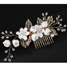 Accesoriu Mireasa Rhinestone Flower Pearl - 1
