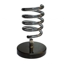 Suport Uscator de Par Vertical Spirala Acril Black Pro cu Baza din Marmura - 1