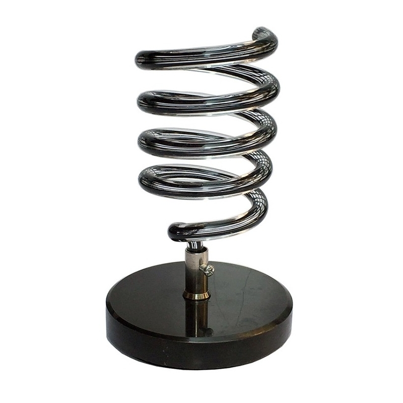 Suport Uscator de Par Vertical Spirala Acril Black Pro cu Baza din Marmura - 1