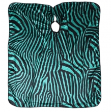Pelerina pentru Tuns, Manta Frizerie Green Zebra 18 - 1