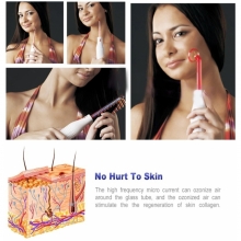 Electroderm Portabil Cosmetica cu 4 Capete Lumina Portocalie (Anti-Imbatranire) - 6