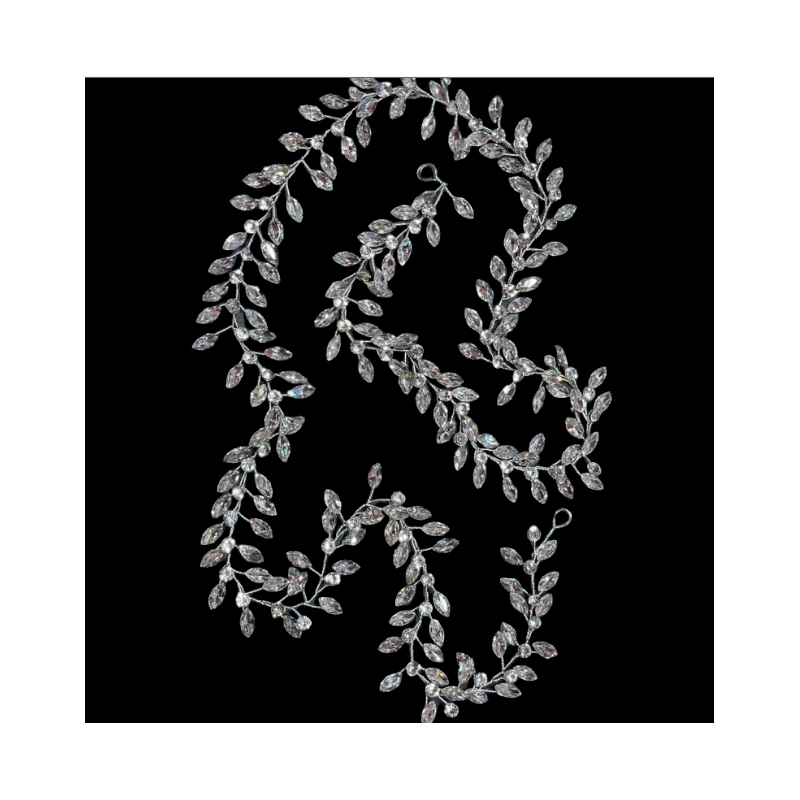 Accesoriu Par Mireasa, Flexibil, Flowers & Diamonds - 1