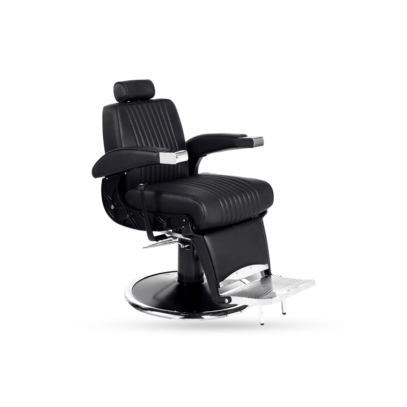 Scaun Frizerie MIRPLAY  -Hugo B - Negru - 1