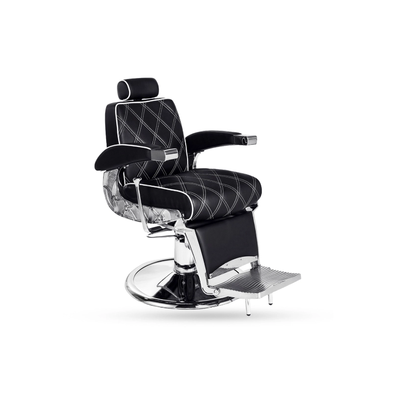 Scaun Frizerie MIRPLAY - Hugo - Negru - 1