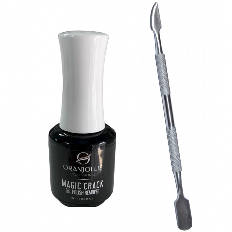 Solutie ce Indeparteaza Oja Semi - Gel Magic Crack Remover - Platinum Edition + Instrument Metalic - 1