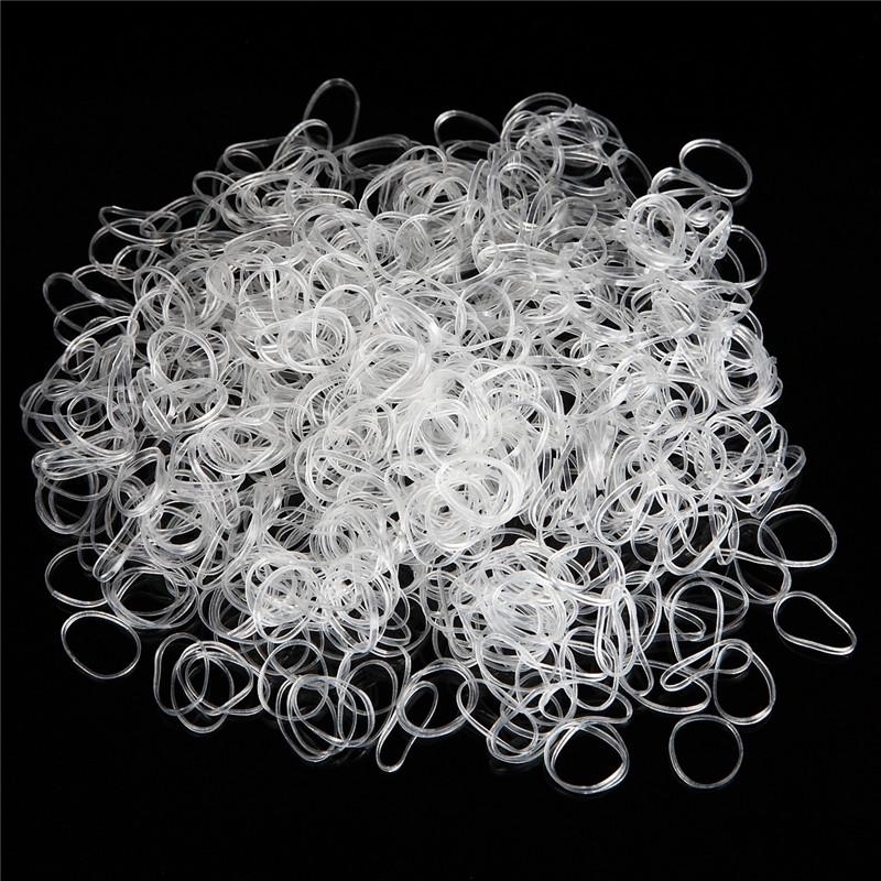 Elastice de Par Set 500 buc - Transparente - 1