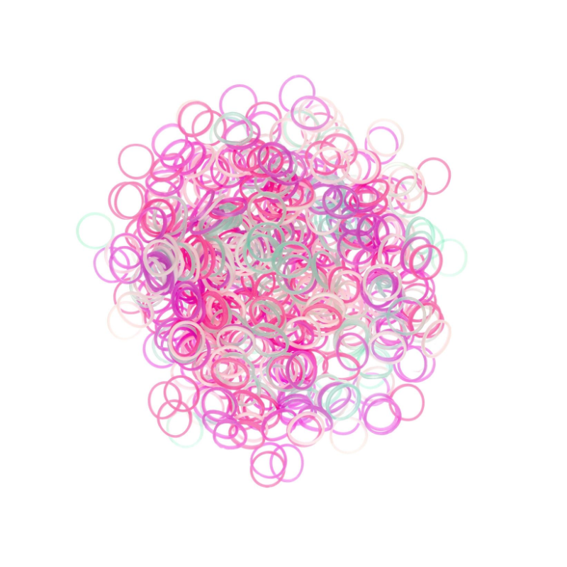 Elastice de Par Set 500 buc - Colorate - 1