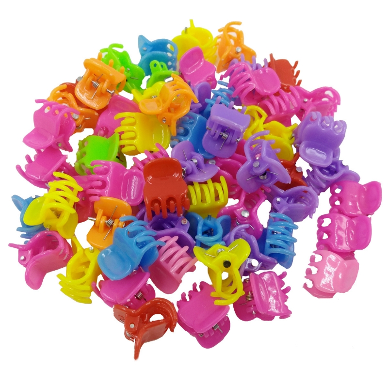 Set 100 Clamite pentru Par - Colorate - 1