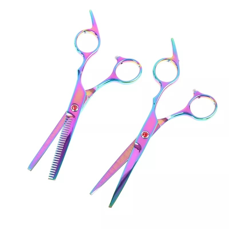 Foarfeca de Tuns + Foarfeca de Filat 6.0 inch,Degrade - One Group - 1