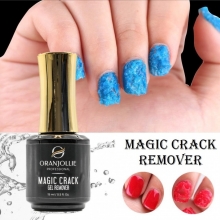 Solutie ce Indeparteaza Oja Semi - Gel Magic Crack Remover Oranjollie cu Betisoare Portocal Cuticule - Set 10 buc - 1