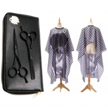 Set Foarfece de Tuns si Filat Profesionale, Sasa YTT-6.0 + Cadou Manta Tuns Barber - 1