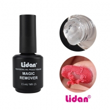 Solutie ce Indeparteaza Oja Semipermanenta - Gel Magic Crack Remover Lidan 15 ml