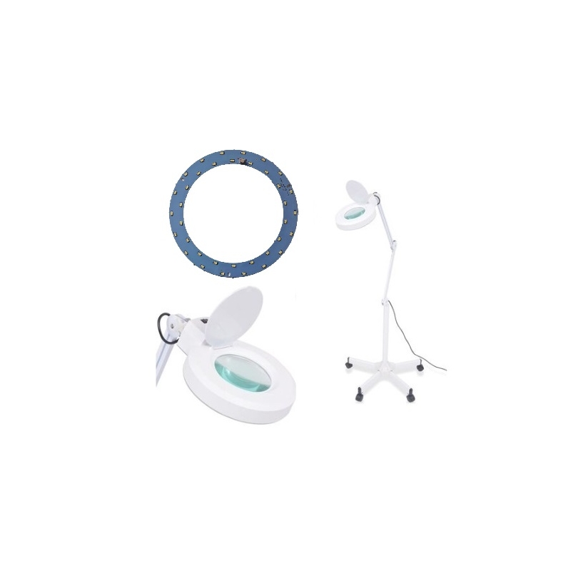 Lampa Cosmetica cu LED si Lupa pt Make UP - Machiaj si Gene Fir cu Fir - 5 Dioptrii - Cadou Rezerva LED - 1