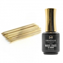 Solutie ce Indeparteaza Oja Semi - Gel Magic Crack Remover Oranjollie cu Betisoare Portocal Cuticule - Set 10 buc - 8