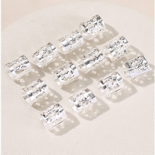Set 50 Accesorii tip Inel pentru Codite Hollow,Box Braids, Argintii - 1