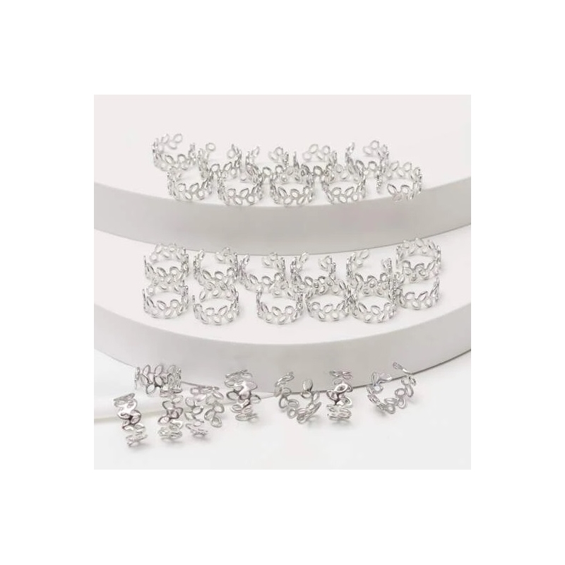 Accesorii Tip Inel pentru Codite Afro, Box Braids, Set 30 - 1