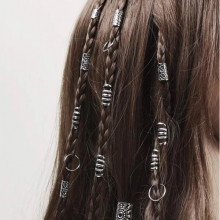 Accesorii Inel pentru Codite Afro, Box Braids, Set 85 Inele Argintii - 1