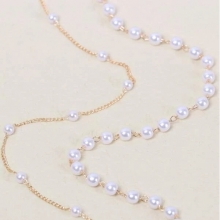 Accesoriu pentru Par cu Perle Gold Chain - 3