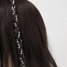 Accesoriu pentru Par cu Perle Gold Chain - 1
