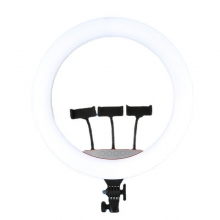 Lampa Circulara Foto LED 18 inch, Lumina Rece/Calda, Ring Light cu Trepied si Telecomanda - 1
