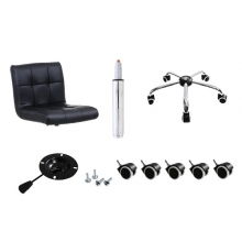 Scaun Coafor si Make-up Glam cu Spatar - 6