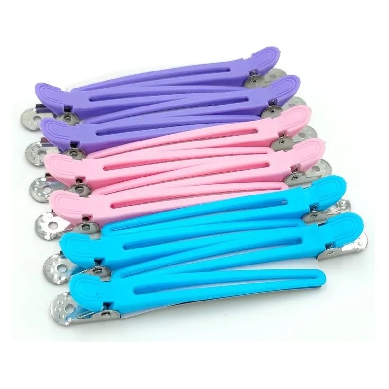 Clipsuri pentru Par Metalice Colorate, Set 12 - 1