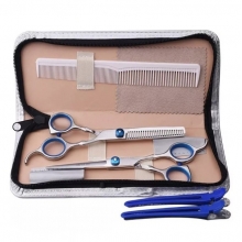 Set Foarfece de Tuns si Filat 6 Inch Nirvana cu Husa, Pieptene si Clipsuri