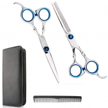 Set Foarfeci de Tuns si Filat cu Husa si Pieptene, 6 Inch