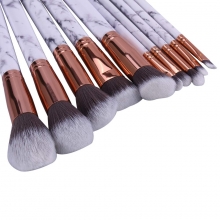 Set Pensule Machiaj Marble 10 Buc
