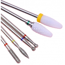 Set 6 Bituri (Capete) Freza Unghii Electrica