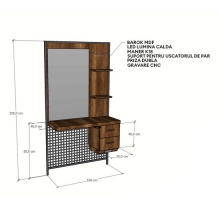 Mobilier Frizerie Barber Shop - Menoser