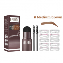 Stampila Sprancene 3 in 1, 5 Sabloane, 2 Periute Sprancene Medium Brown