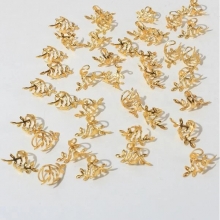 Accesorii pentru Codite Afro Aurii, Box Braids, Set 40