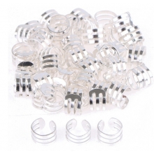 Set 20 Acceosrii pentru Codite Impletite - Box Braids, Silver