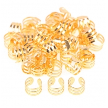 Set de 20 de Acceosrii  pentru Codite Afro - Box Braids,  Gold