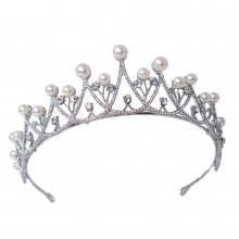 Diadema pentru Par Silver Pearl Glamorous