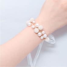 Bratara pentru Domnisoarele de Onoare White Pearl