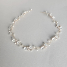 Accesoriu de Par Flexibil Gold Pearl & Flower