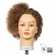 Cap Manechin Sibel WHITNEY Afro - Par Natural Uman 100%, Trepied Cadou si Suport Prindere de Masa