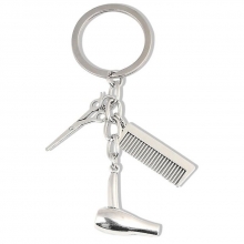 Breloc cu Ustensile de Frizerie Charm Keychain