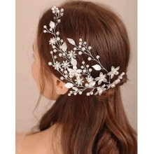Accesoriu de Par Coronita Silver Flower Glamor